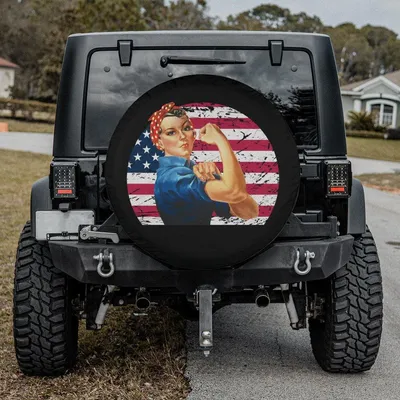 Strong Woman Spare Tire Cover, Female Power Tire Cover, Girl Power Spare Tire Cover, Powerful Woman Tire Cover, Car Accessories For Women Spare Tire Cover
