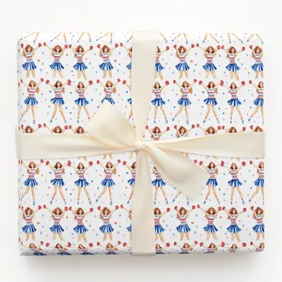 High Kick Happiness - Gift Wrap for Christmas, Holidays Wrapping Paper, Christmas Wrapping Paper