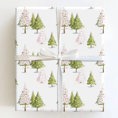 Twinkle Tree Trail - Gift Wrap for Christmas, Holidays Wrapping Paper, Christmas Wrapping Paper