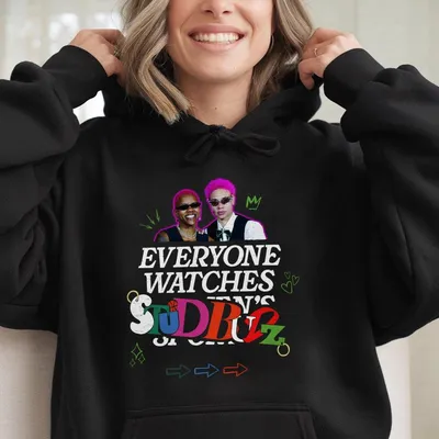 Everyone Watches Studbudz Hoodie, Gift For Her, Womens Basketball Hoodie, Women'S Clothing, Womens Sports, Basketball Hoodie