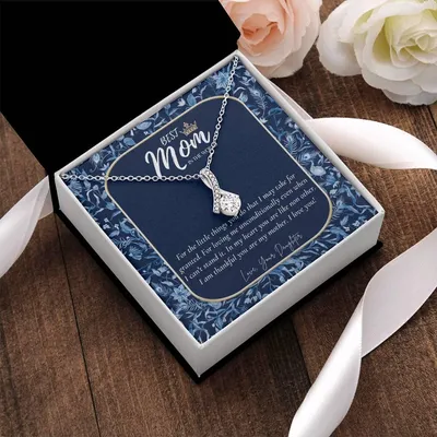 Best Mom In The World Necklace Badass Mom Gift Beautiful Mom Gift Best Mom Gift Mother’S Day Gift Birthday Gift For Mom Alluring Beauty Necklace