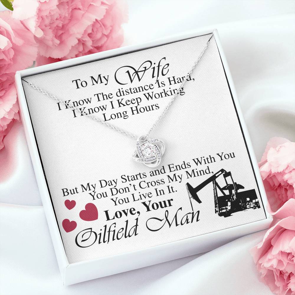 Oilfield Man's Wife - Love Knot Necklace