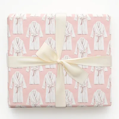 Zen in a Robe - Gift Wrap for Christmas, Holidays Wrapping Paper, Christmas Wrapping Paper