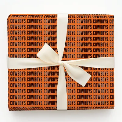Cowboy Type - Gift Wrap for Christmas, Holidays Wrapping Paper, Christmas Wrapping Paper