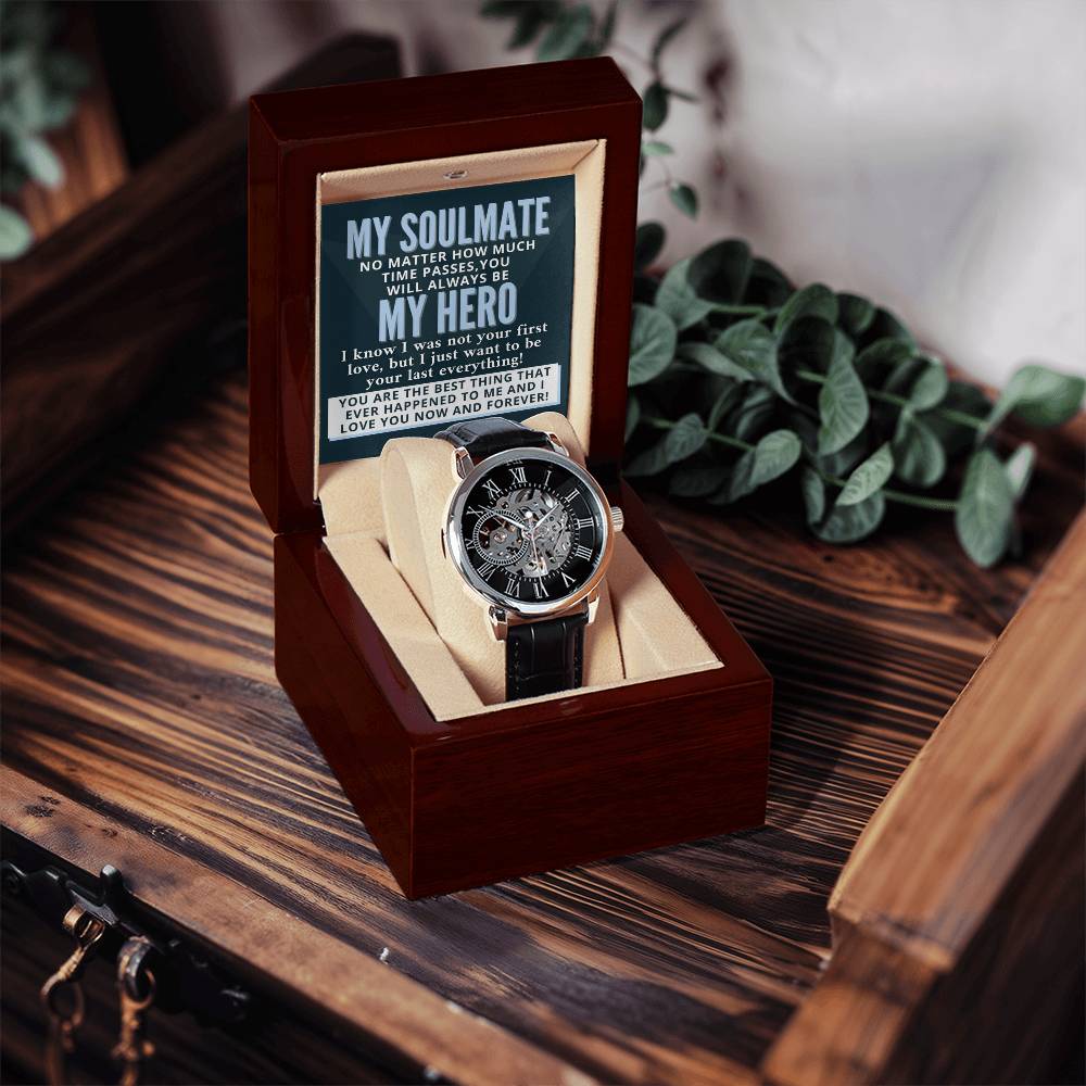My Soulmate My Hero Your Last Everything - Openwork Watch
