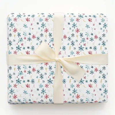 Snowy Artistry - Gift Wrap for Christmas, Holidays Wrapping Paper, Christmas Wrapping Paper