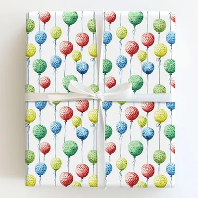 Party on the Green - Gift Wrap for Christmas, Holidays Wrapping Paper, Christmas Wrapping Paper