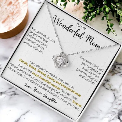 Gift For Mom - Cheer Me Up - Love Knot Love Knot Necklace