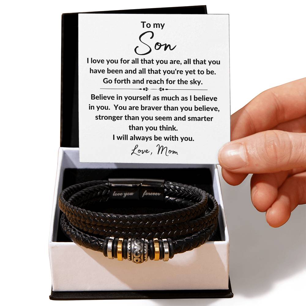 To My Son All That You Are Love You Forever Bracelet - Love You Forever Bracelet