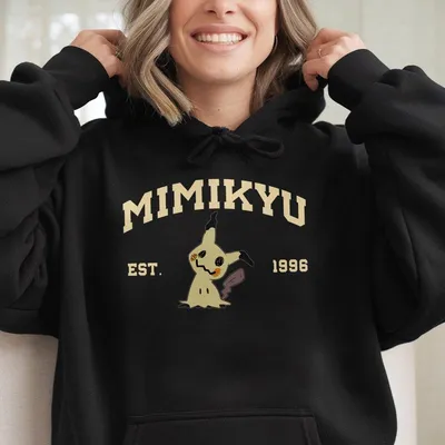 Mimikyu Hoodie Pkm Characters Hoodie Anime Hoodie