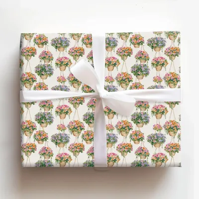 Hanging By a Bloom - Gift Wrap for Christmas, Holidays Wrapping Paper, Christmas Wrapping Paper