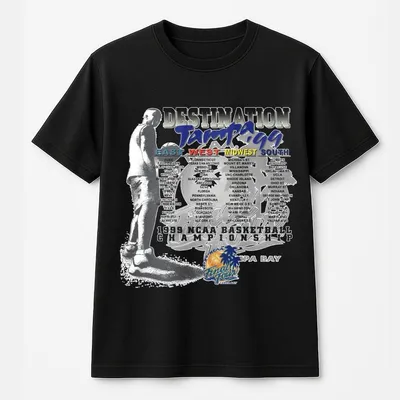 American College Ncaa Vintage Crazy Vintage 1999 Ncaa Basketball Graphic T-Shirt T-Shirt Menswear & Underwear