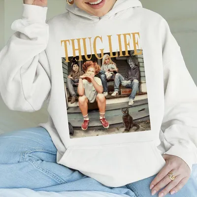 Thug Life Bad Witches Hoodie Hoodie Hoodie Hocus Pocus Halloween Hoodie Sanderson Sisters Hoodie Retro Witches Movie