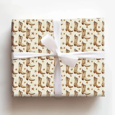 Star Spangle Country - Gift Wrap for Christmas, Holidays Wrapping Paper, Christmas Wrapping Paper
