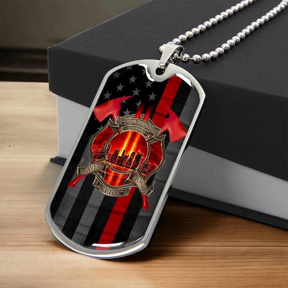 Never Forget - Army Tag Necklace, Dog Tag