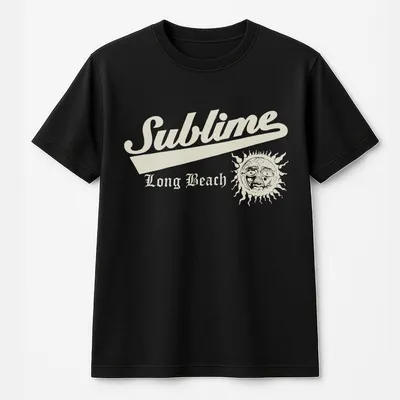 Sublime Long Beach Vintage T-Shirt, 90s Y2k Alstyle Graphic T-Shirt, Retro Rock Band T-Shirt For Men & Women, Unisex Streetwear Top