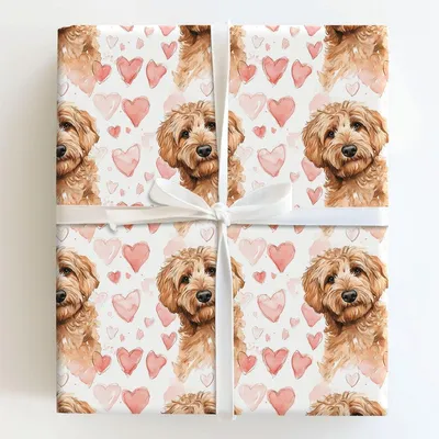 Doodle Love Me - Gift Wrap for Christmas, Holidays Wrapping Paper, Christmas Wrapping Paper