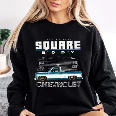 Chevrolet Square Body Sweatshirt Classic Truck Graphic , Retro Chevy Design , Soft And Comfortable , Perfect For Car Enthusiasts