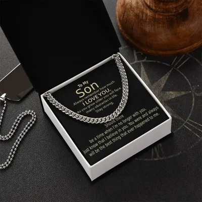 Cuban Link Chain For Son