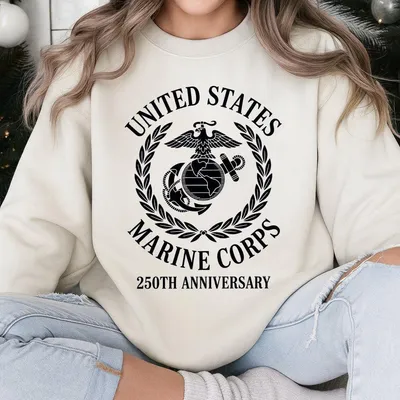 Usmc 250th Anniversary Sweatshirt,United States Marine Corps Sweatshirt,Veteran Graphic Sweatshirt