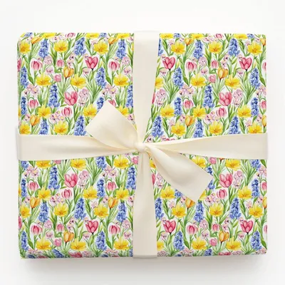 Pretty in Petals - Gift Wrap for Christmas, Holidays Wrapping Paper, Christmas Wrapping Paper