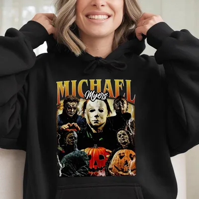 Limited Michael Myers Vintage Hoodie Hoodie Gift For Woman And Man Unisex Hoodie Graphic Streetwear Hoodie Cotton