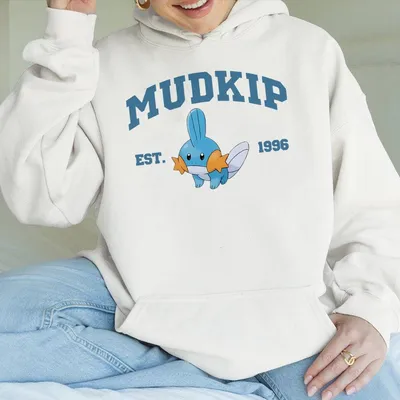 Mudkip Hoodie Pkm Characters Hoodie Anime Hoodie