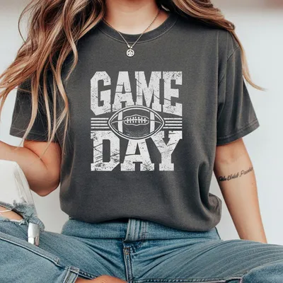 Game Day T-Shirt Football  Vintage Sport Style Cozy Oversized Fall Outfit Gamedaysweatshirt Football