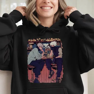 Kakashi And Gojo 1 Jjk Hoodie, Jjk Anime Hoodie, Jujutsu Kaisen Hoodie, Gift For Manga Lover, Unisex Hoodie