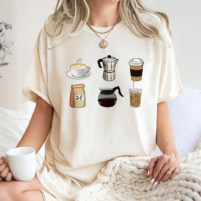 Embroidered Coffee T-Shirt,Embroidered T-Shirt Ideas, Embroidered Ideas, Embroidered Inspiration Ideas, Embroidered Clothes Ideas