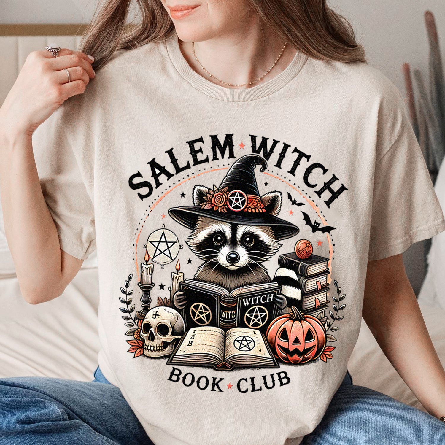 Spooky Season Shirt - Cute Raccoon Halloween Tee