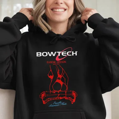 2025 Bow Tech Proudly American Made Hoodie, Archery Tactical Gear, Unisex Casual