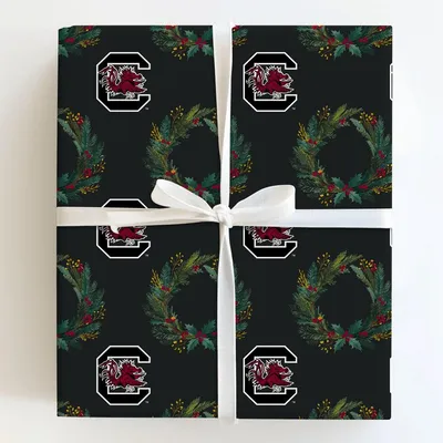 SC Wreath - Gift Wrap for Christmas, Holidays Wrapping Paper, Christmas Wrapping Paper
