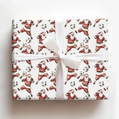 Jolly Striker - Gift Wrap for Christmas, Holidays Wrapping Paper, Christmas Wrapping Paper