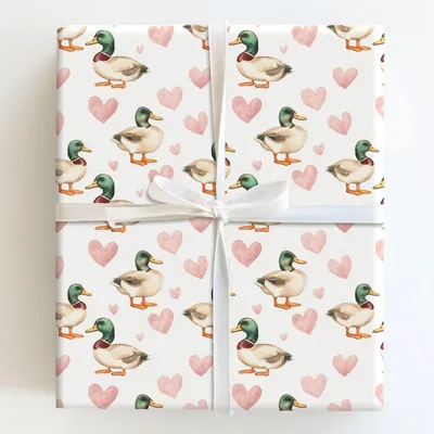 Waddle My Way to You - Gift Wrap for Christmas, Holidays Wrapping Paper, Christmas Wrapping Paper