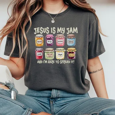 Jesus Is My Jam T-Shirt Spread The Gospel T-Shirt Faith Pray Blessed Jesus Christ T-Shirt