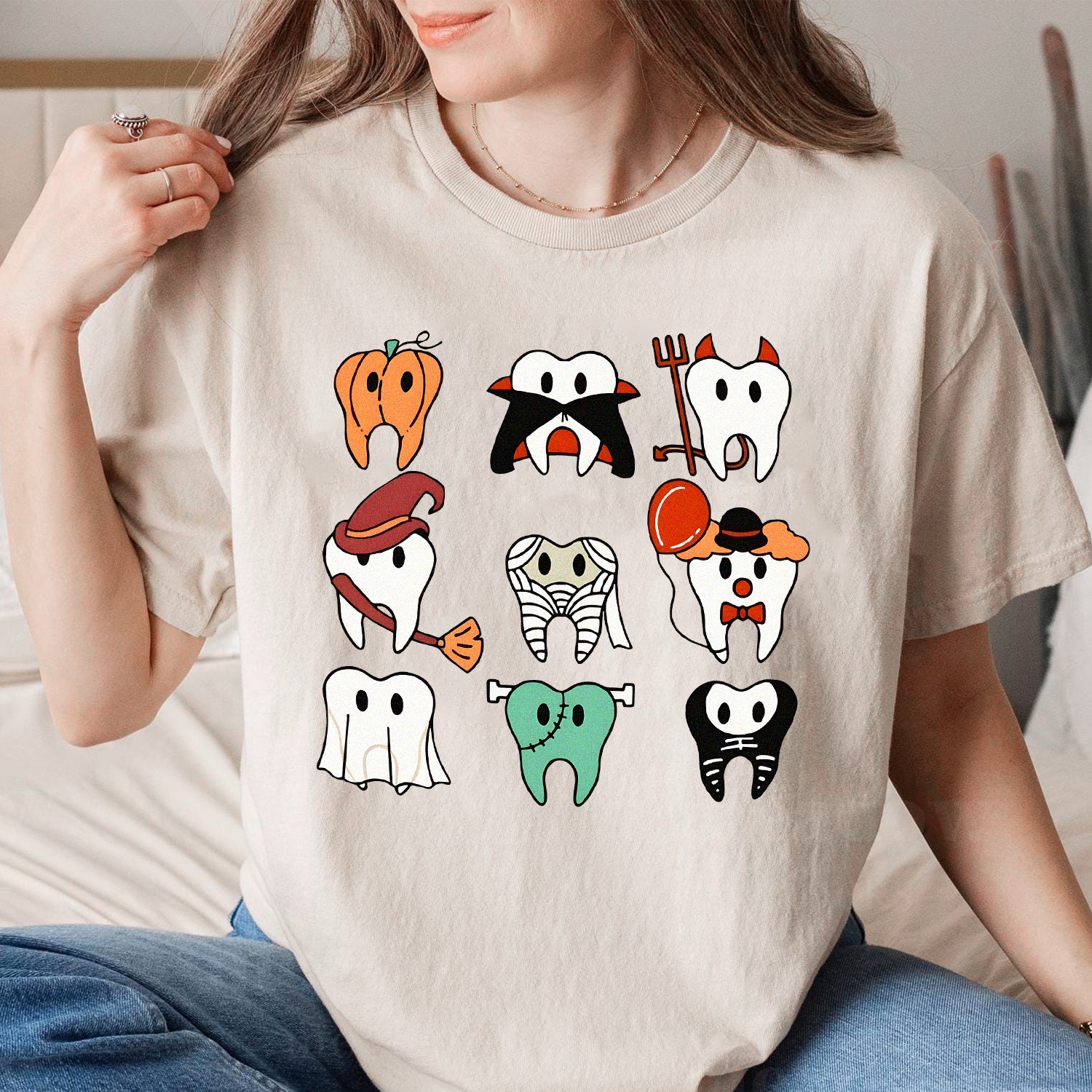 Spooky Halloween Dentist T-Shirt β Funny Dental Graphic Tee