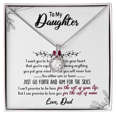 To My Daughter Dragonfly Necklace Birthday Message Card, Daughter Gift From Dad, To My Daughter, Daughters Birthday, Grown Up Daughter, Daughter Gift, Christmas Gift For Daughter, Gift For Daughter From Dad, Daughter Father Necklace