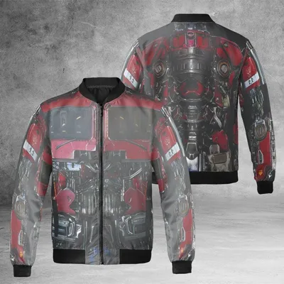 Transformers Optimus Prime Robot Bomber, Awesome Gear For Fans Of The Autobots, Excellent For Conventions And Everyday Style Bomber Jacket