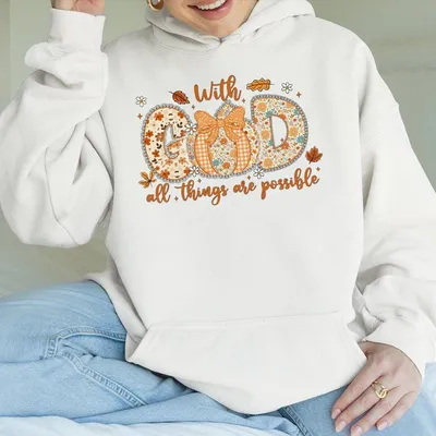Autumn Grace Christian Pullover Pumpkin Lace And Floral Faith Hoodie With God Verse Fall Worship Apparel For Cozy
