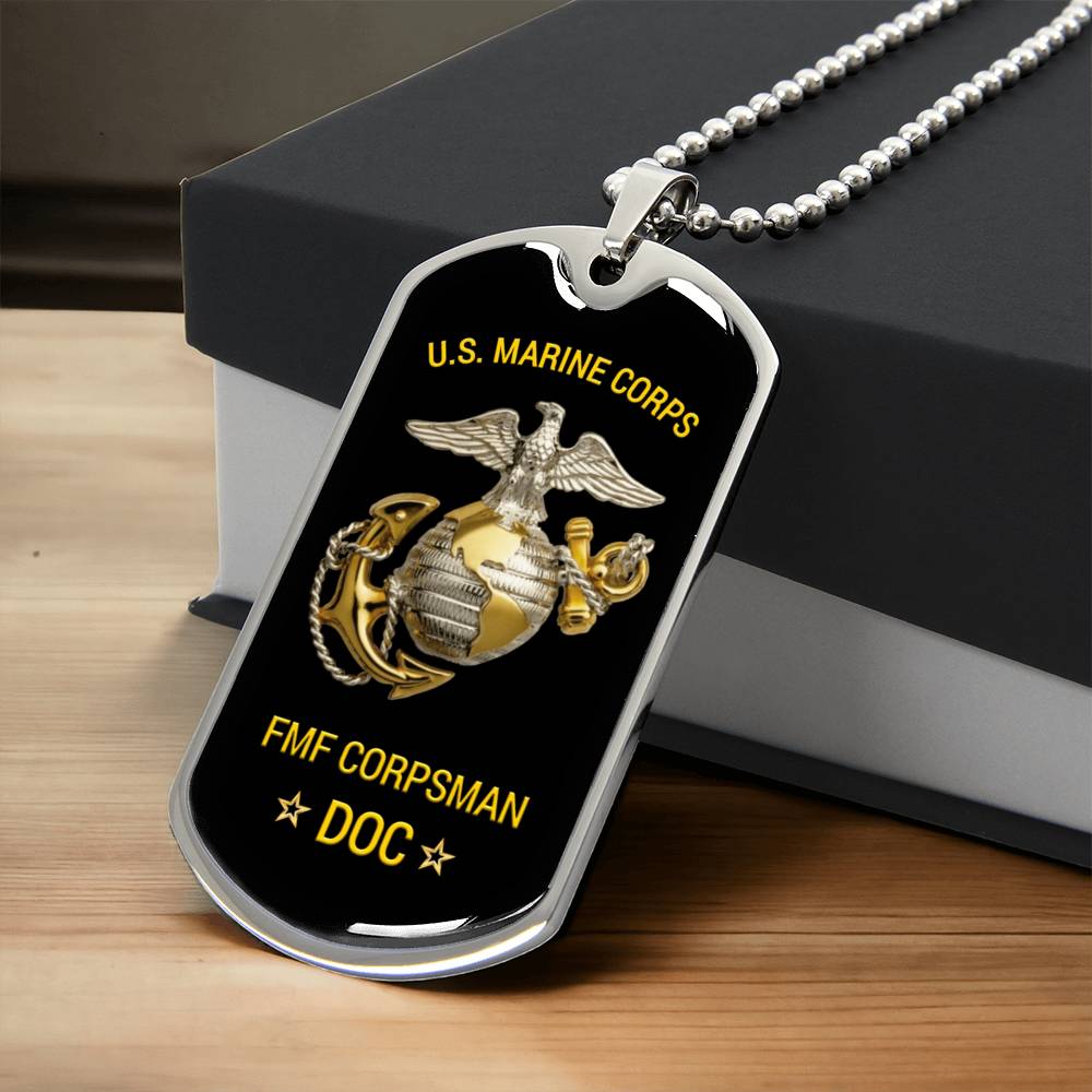Gorgeous Dog Tag For Marine Corps - Army Tag Necklace, Dog Tag
