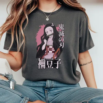 Nezuko Kamado T-Shirt Nezuko Main Characters T-Shirt Anime Demon Slayer T-Shirt Gift For Manga Fan Unisex T-Shirt