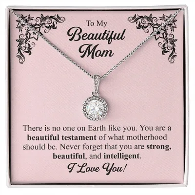 Mothers Day Gift from Daughter, Mother of the Groom Gift from Son, Presents for Mom Birthday, Sentimental Jewelry Necklace for Mom