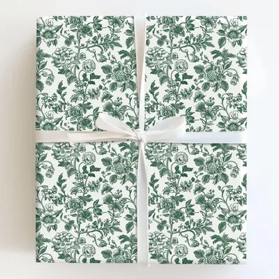 Green Blessing - Gift Wrap for Christmas, Holidays Wrapping Paper, Christmas Wrapping Paper