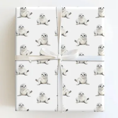 Hey Baby - Gift Wrap for Christmas, Holidays Wrapping Paper, Christmas Wrapping Paper