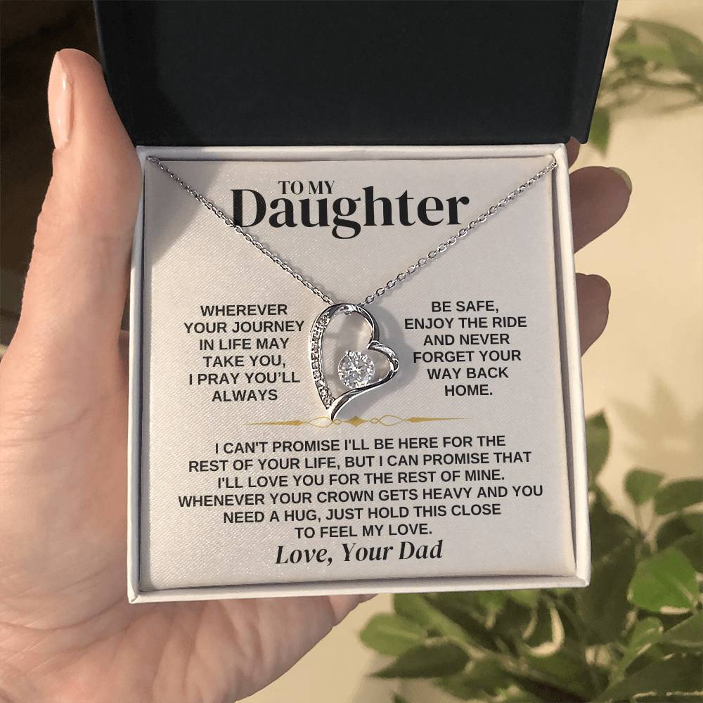 To My Daughter - Love Dad - Necklace Gift Set