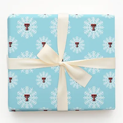 Texas Tech Snowflake - Gift Wrap for Christmas, Holidays Wrapping Paper, Christmas Wrapping Paper