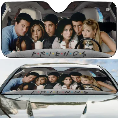 F.R.I.E.N.D.S Characters Gift For Fans Car Windshield Sun Shade Car Sunshade