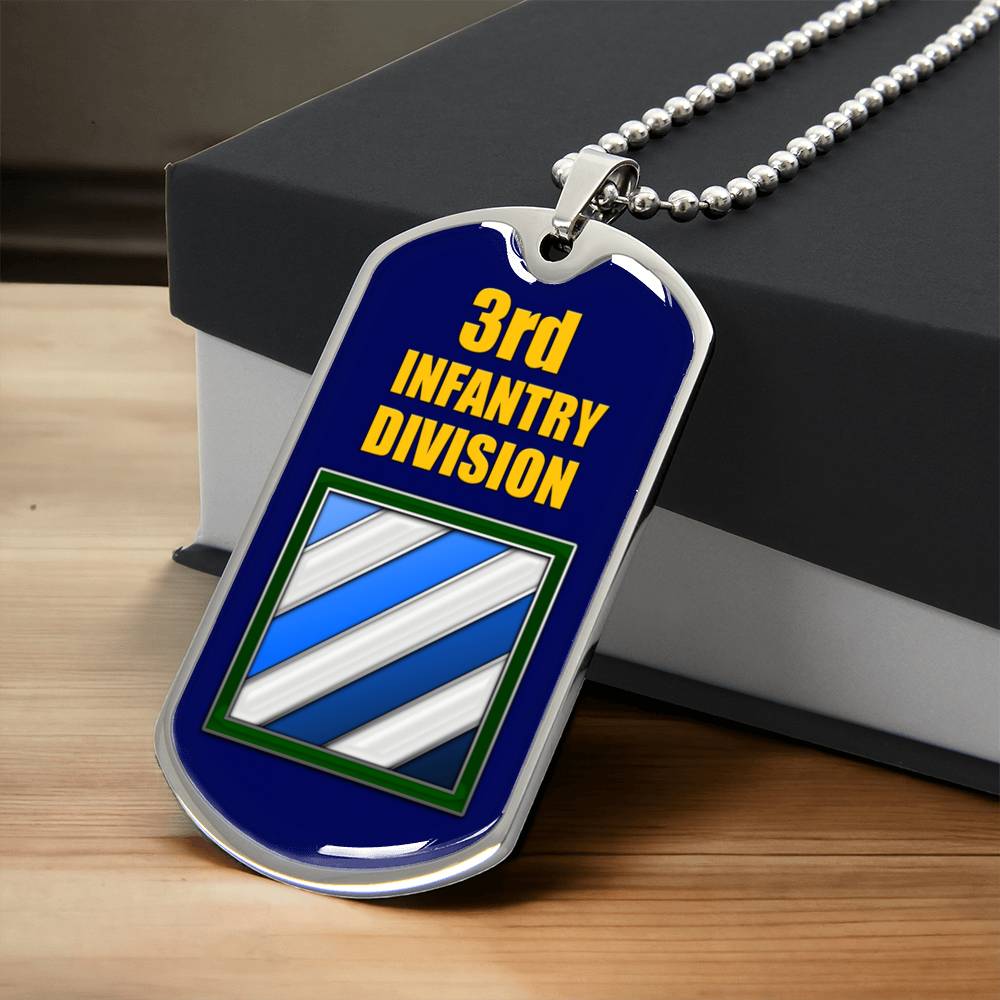 Gorgeous Dog Tag For 3Rd Infantry Division - Army Tag Necklace, Dog Tag