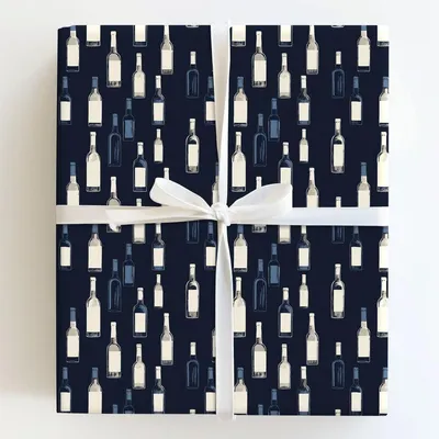 Boozed - Gift Wrap for Christmas, Holidays Wrapping Paper, Christmas Wrapping Paper